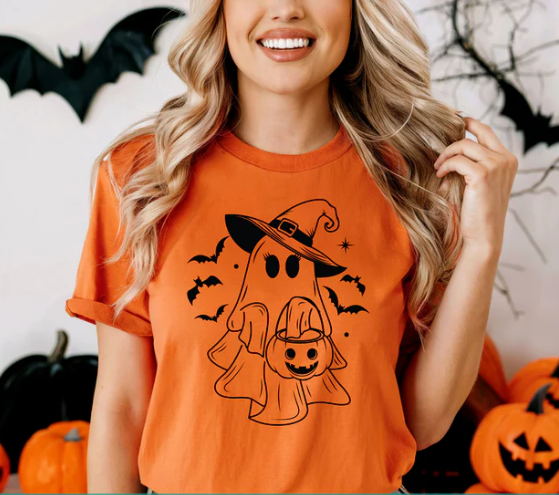 Ghost Spooky - Single Color Screen Print