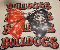 UGA Bulldogs with Bow and UGA on the Bow Heat Transfer