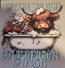 Splish Splash Highland Cow HT
