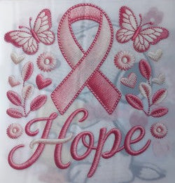 Breast Cancer Pink Ribbon Hope Heat Transfer