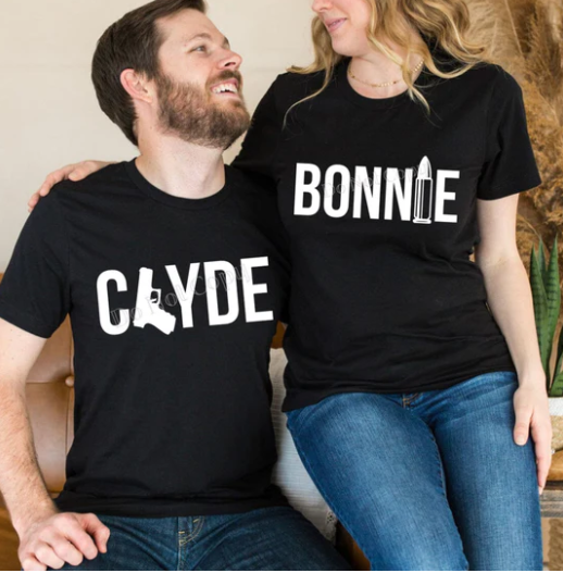 Bonnie / Clyde RTS Screen Print Transfer