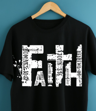 Faith Bible Verses Screen Print Transfers