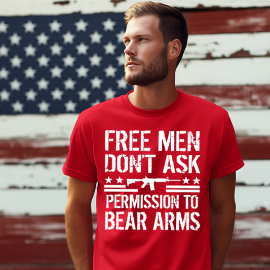 Free Men Don't Ask Permission - Single Color Screen Print