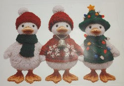 3 Geese Yarn Christmas Heat Transfer