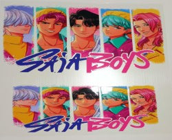 KPOP Demon Hunters Saja Boys 40oz UVDTF Wrap