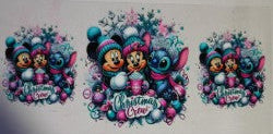 Mickey, Minnie & Stitch UV DTF Transfer