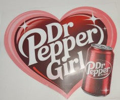 Dr Pepper Girl Heat Transfer