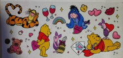 Winnie the Pooh UV DTF Transfer