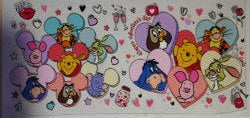 Winnie the Pooh Characters UV DTF Transfer
