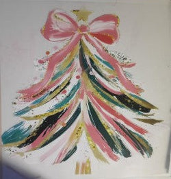 Pastel Christmas Tree UV DTF Decal