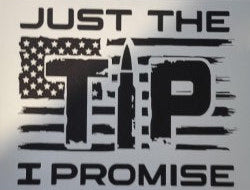 Just the Tip I Promise Screen Print Transfer