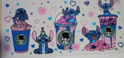 Stitch with Drinks UV DTV Transfer