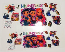 KPOP Demon Hunters Huntrix 40oz UVDTF Wrap