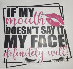 If My Mouth.... Heat Transfer