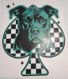 American Pit Bull in Spade Heat Transfer