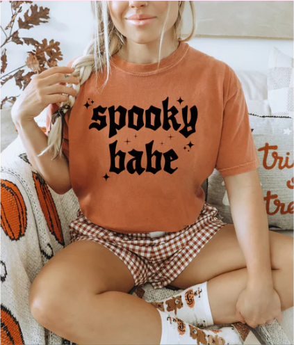 Spooky Babe - Single Color Screen Print