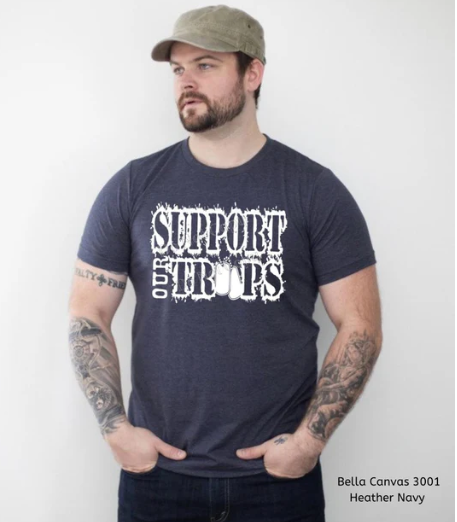 Support Our Troops RTS Screen Print Transfer