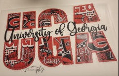 UGA University of Georgia (Stitched) Heat Transfer