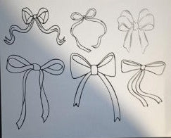 Bows Screen Transfer Prints