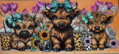 Highland Cow UV DTV Transfer