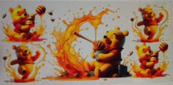 Winnie the Pooh with Honey UV DTV Transfer