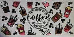 Fueled by Coffee UV DTF Transfer