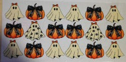 Fall Pumpkin and Ghost UV DTF Transfer