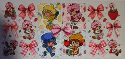 Strawberry Shortcake UV DTF Transfer