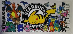 Pokemon Starbucks UV DTF Transfer
