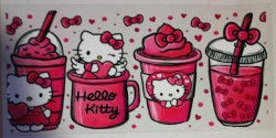 Sanrio HK with Drinks UV DTF Transfer