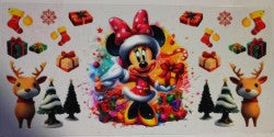 Minnie Christmas UV DTF Transfer