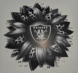 Las Vegas Raiders Flower Heat Transfer