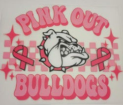 Pink Out Bulldogs Heat Transfers