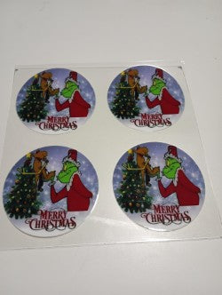Grinch Ornament UVDTF Wrap