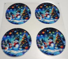 Christmas Snowman Ornament UVDTF Wrap