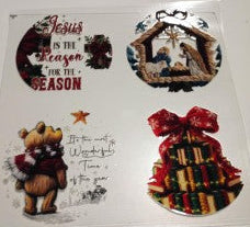 Christmas Misc Yarn Ornament UVDTF Wrap