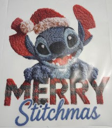 Merry Stitchmas Stitch Yarn Christmas Heat Transfer
