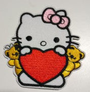 Hello Kitty with Heart and Bears Small Patch