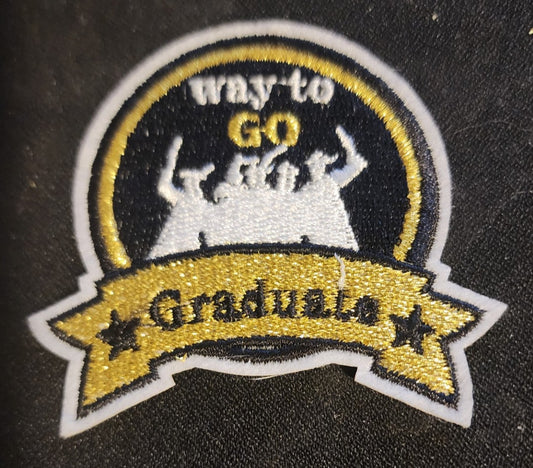 Way to Go Graduate Iron On Patch