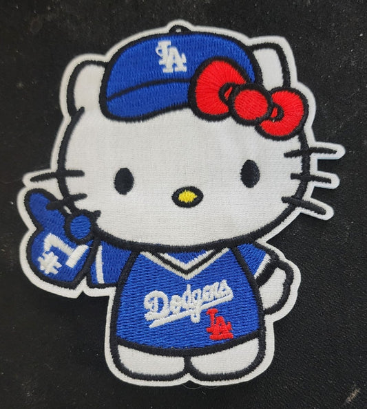 Hello Kitty Dodger Iron On Patch