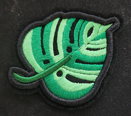 Fern with Black Outline Iron On Patch