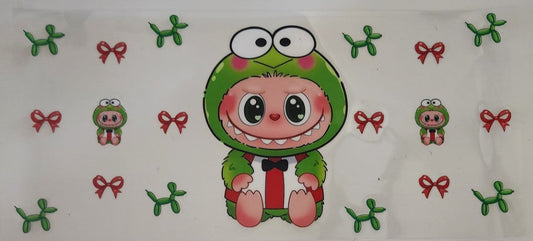 Labubu Frog UV DTF Transfers 16oz Cup Wrap