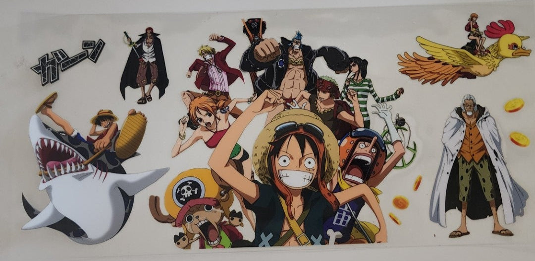 One Piece UV DTF Transfers 16oz Cup Wrap