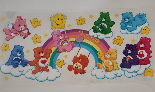 Care Bears UV DTF Transfers 16oz Cup Wraps