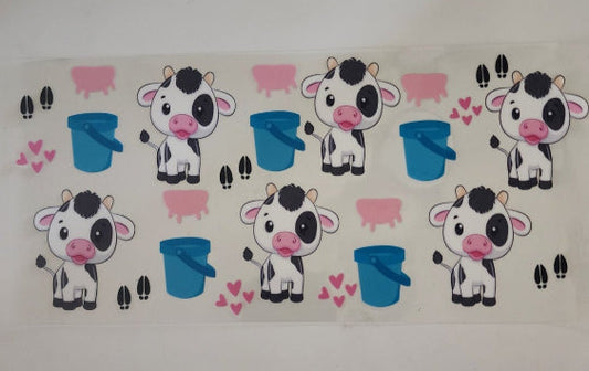 Cow - UV DTF Transfers 16oz Cup Wrap