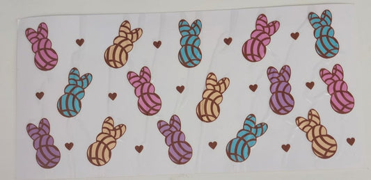 Easter Peeps UV DTF Transfers 16oz Cup Wrap